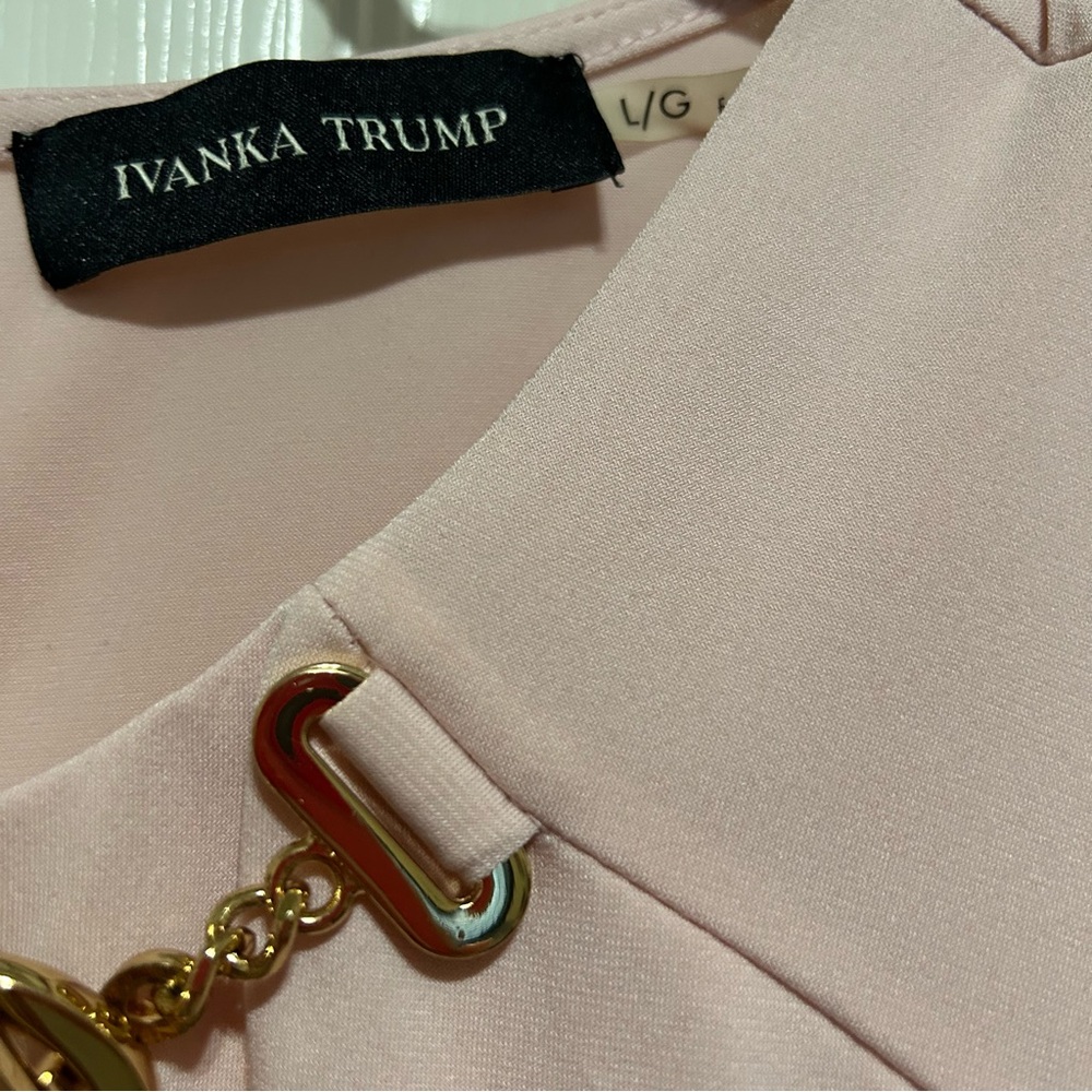 Ivanka Trump Pink Gold-Adorned Top - Picture 3 of 6